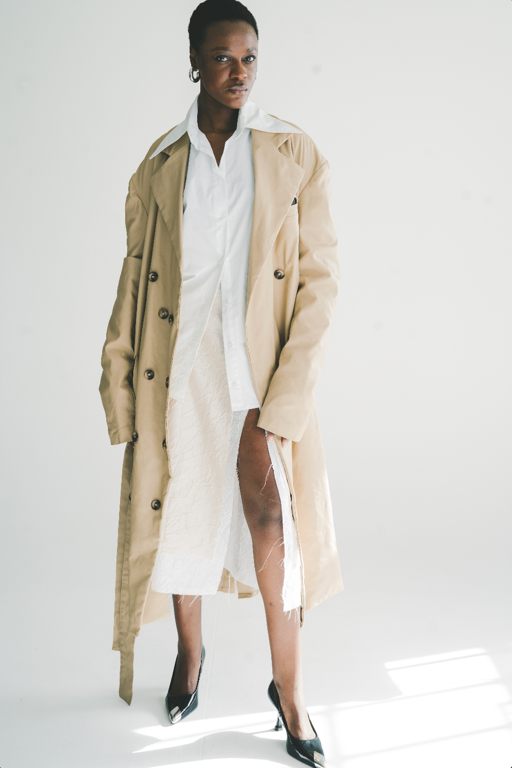 Backless Trench Coat