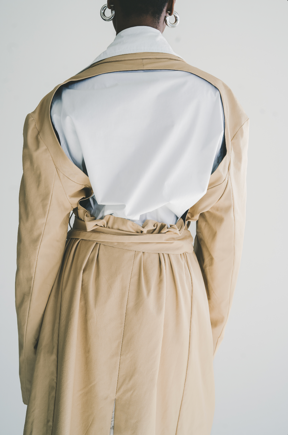 Backless Trench Coat