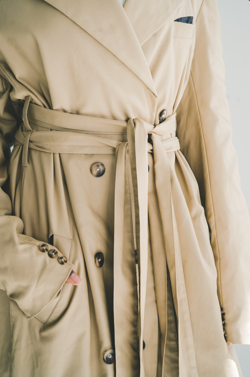 Backless Trench Coat