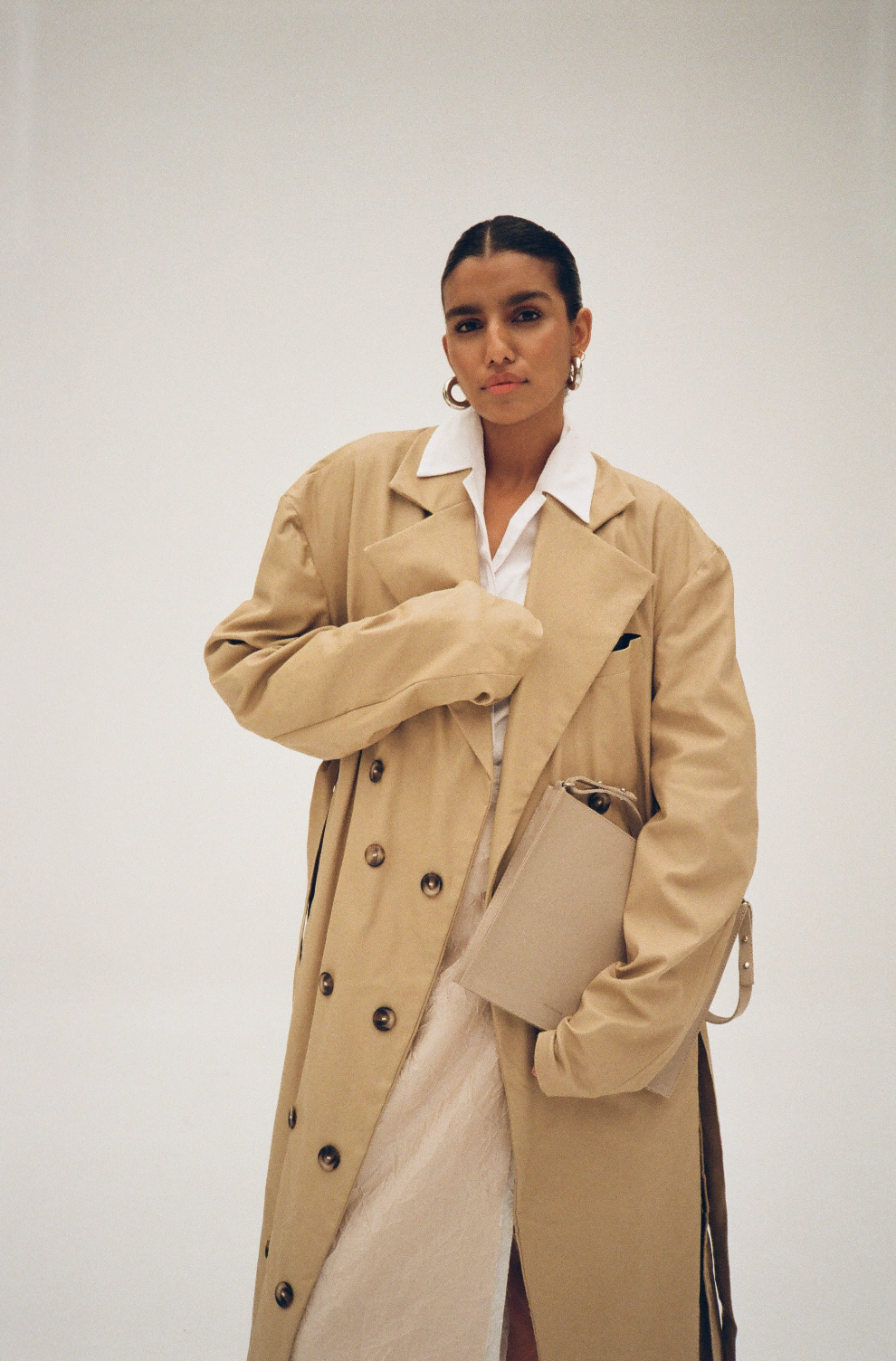 Backless Trench Coat