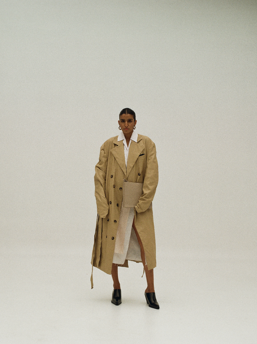 Backless Trench Coat