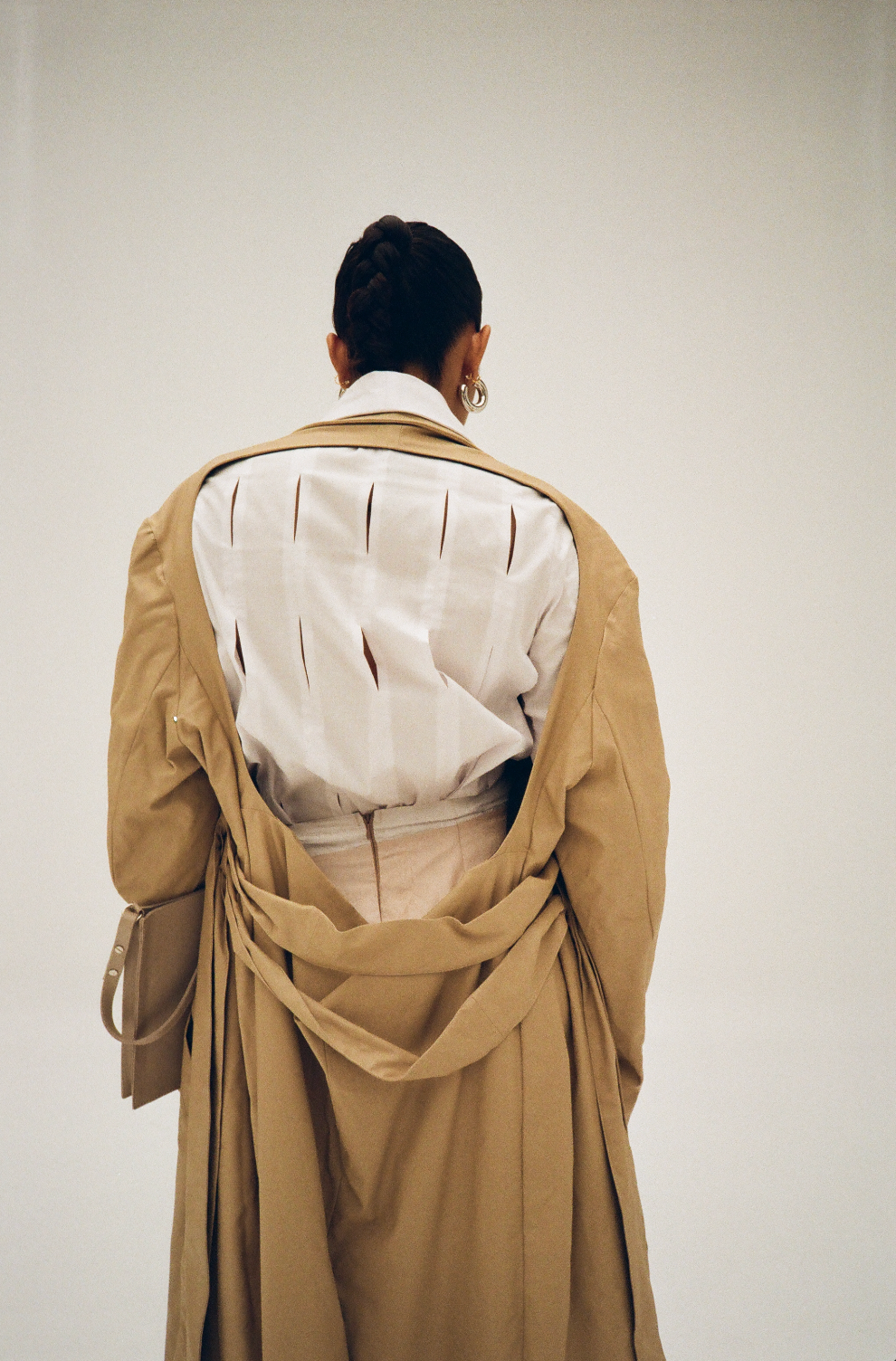 Backless Trench Coat