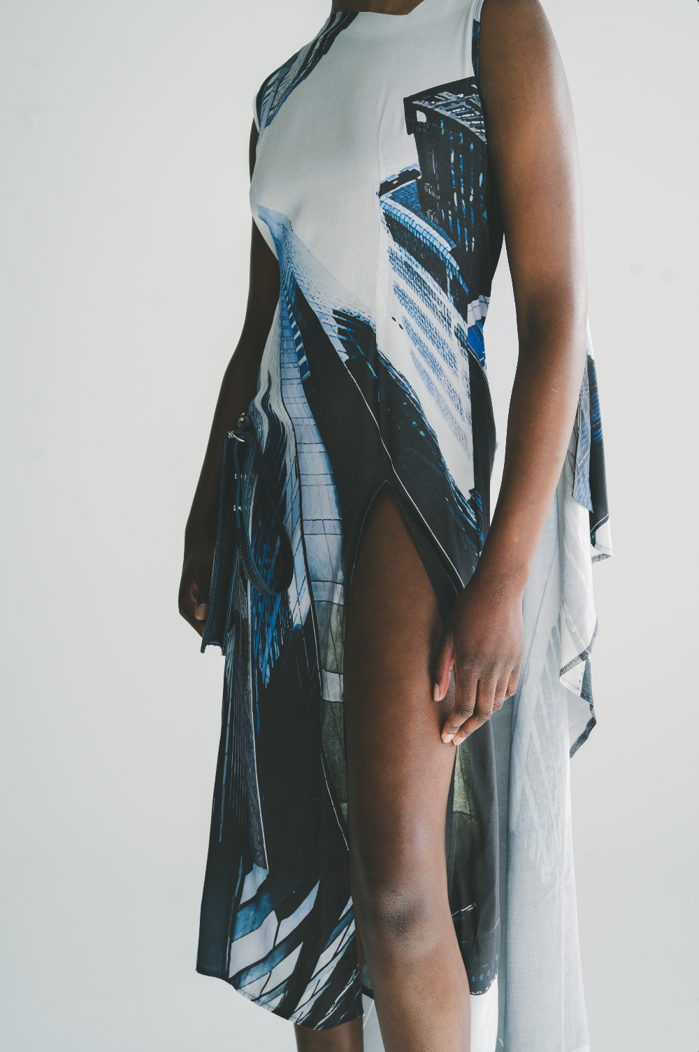 Detachable Cape Dress