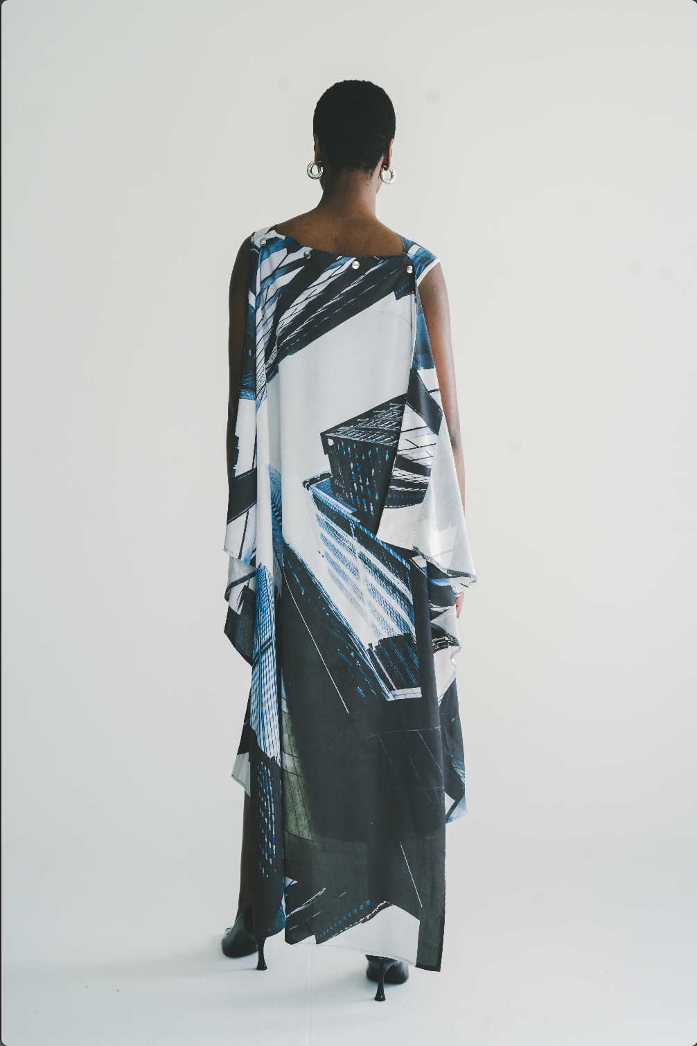 Detachable Cape Dress