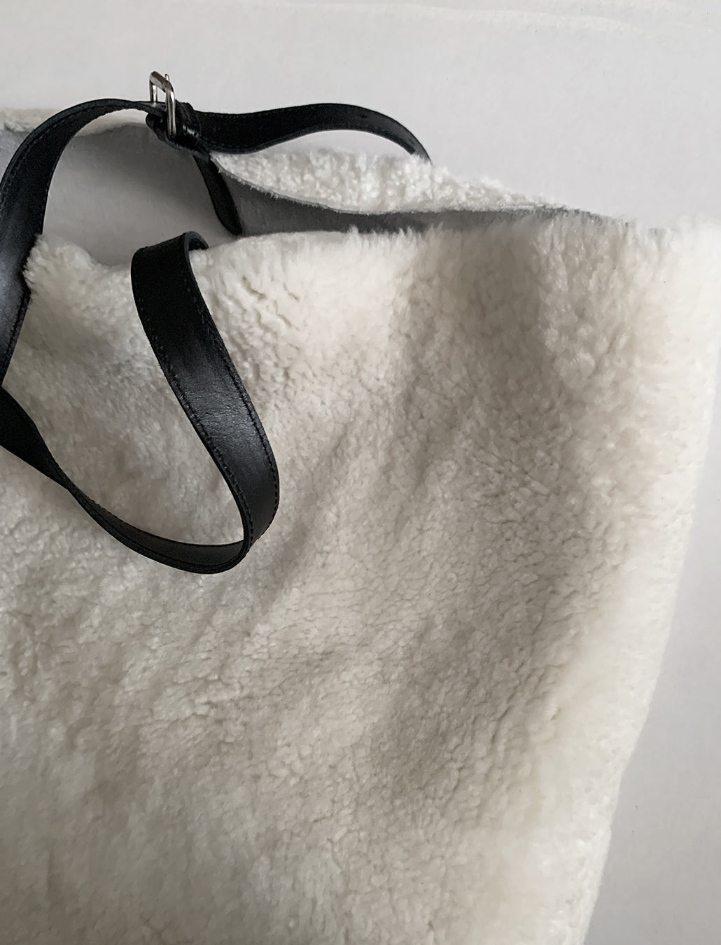 Oversized Shearling Tote
